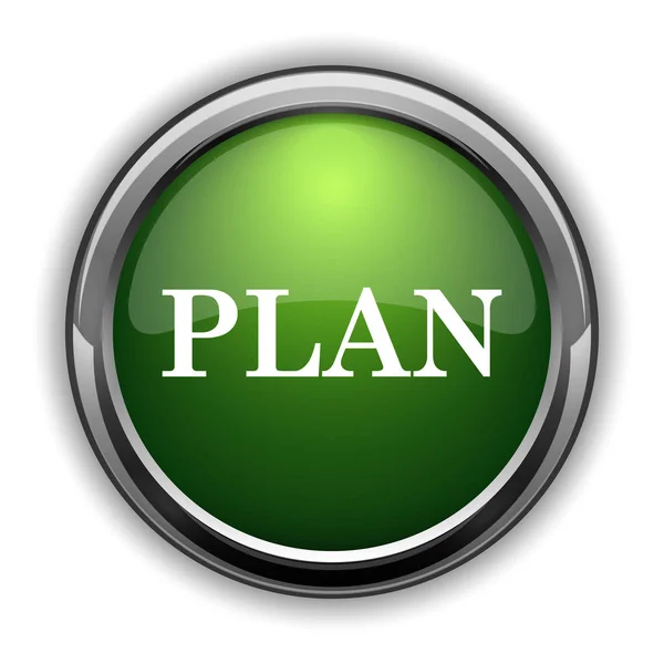 Ikona Planu Planowanie Witryny Sieci Web Przycisk Białym Tle — Zdjęcie stockowe