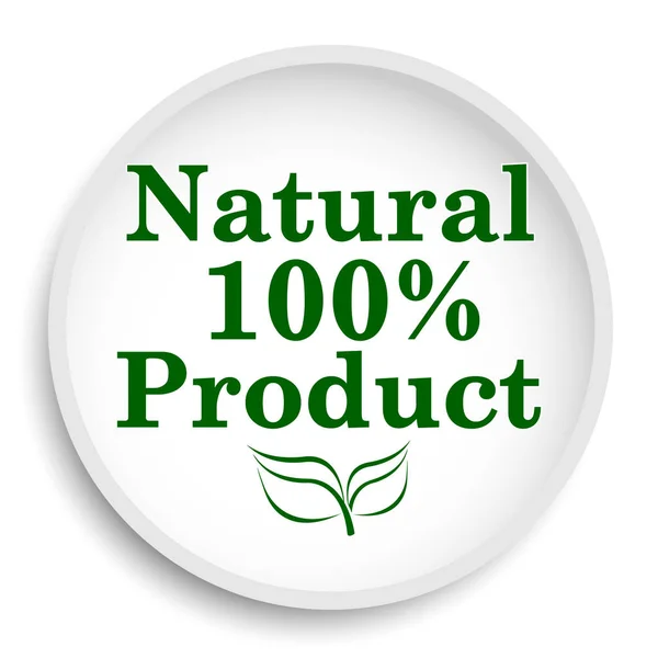 100 Procent Natuurlijke Product Icoon 100 Procent Natuurlijke Product Website — Stockfoto