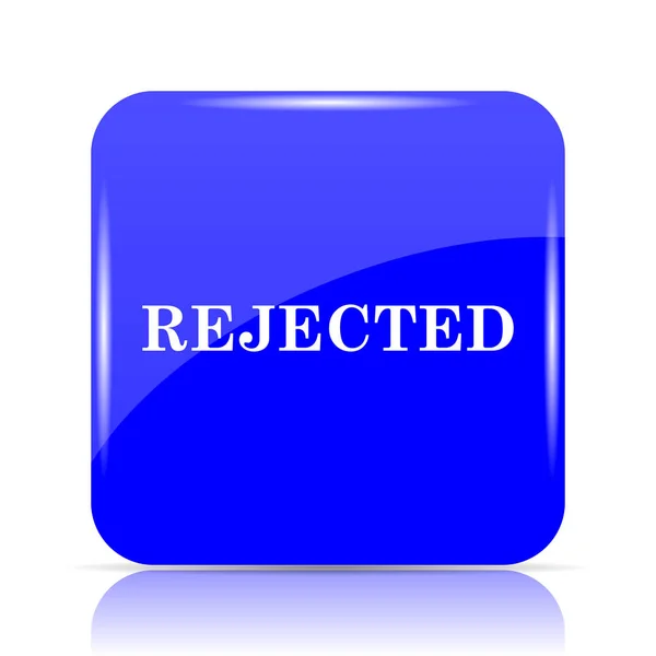 Rejected Icon Blue Website Button White Background — Stock Photo, Image