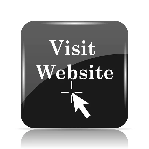 Visit website icon. Internet button on white background