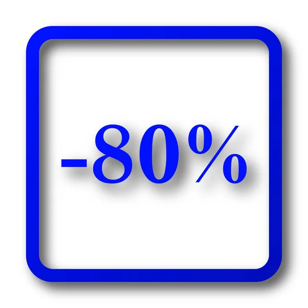 80 procent zniżki ikona — Zdjęcie stockowe