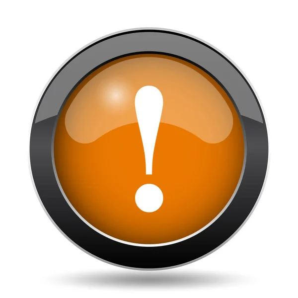 Attention icon. Attention website button on white background
