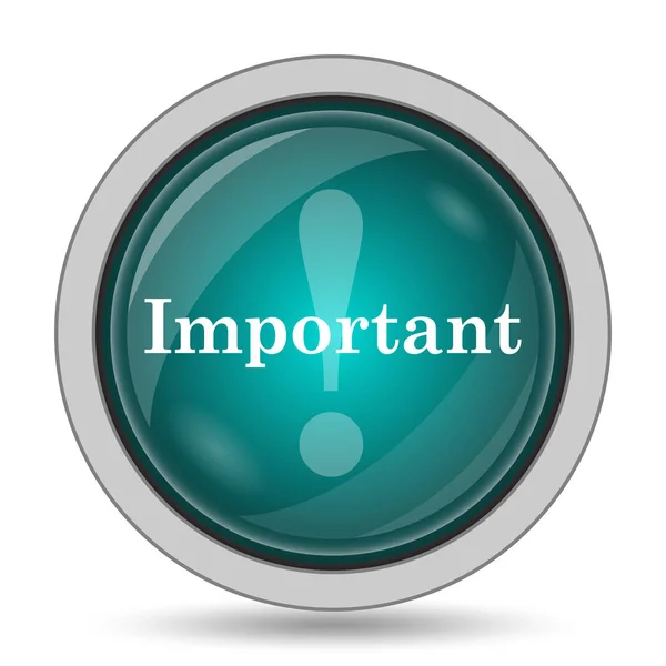 Important Icon Website Button White Background — Stock Photo, Image