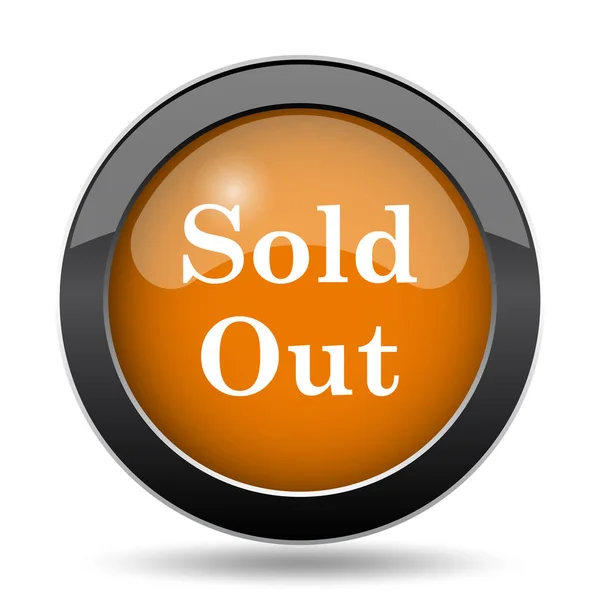 Sold out icon. Sold out website button on white background