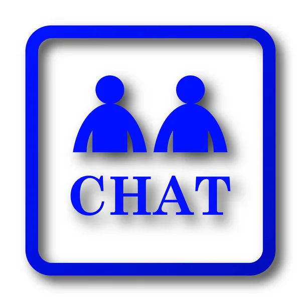 Chat Icon Chat Website Button White Background — Stock Photo, Image