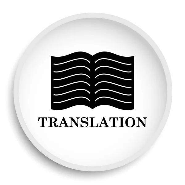 Icône Livre Traduction Livre Traduction Bouton Site Web Sur Fond — Photo