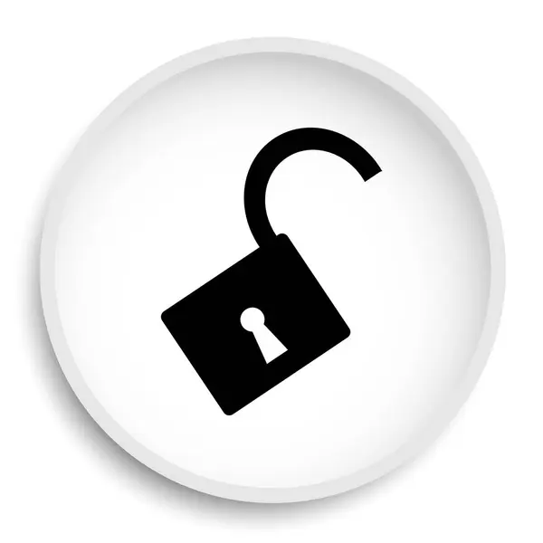 Open Icon Internet Button Blue Background — Stock Photo, Image