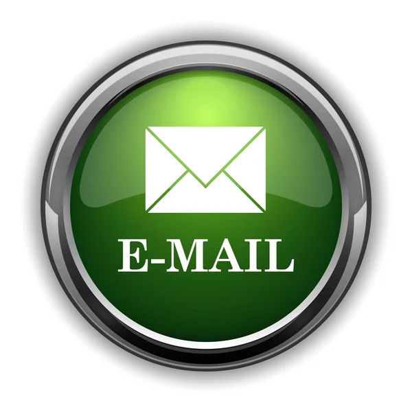 Icona Mail Pulsante Del Sito Mail Sfondo Bianco — Foto Stock