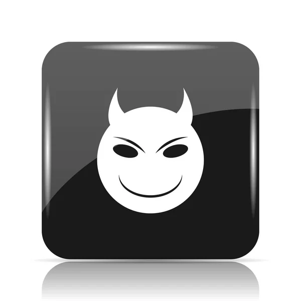 Evil Icon Internet Button White Background — Stock Photo, Image
