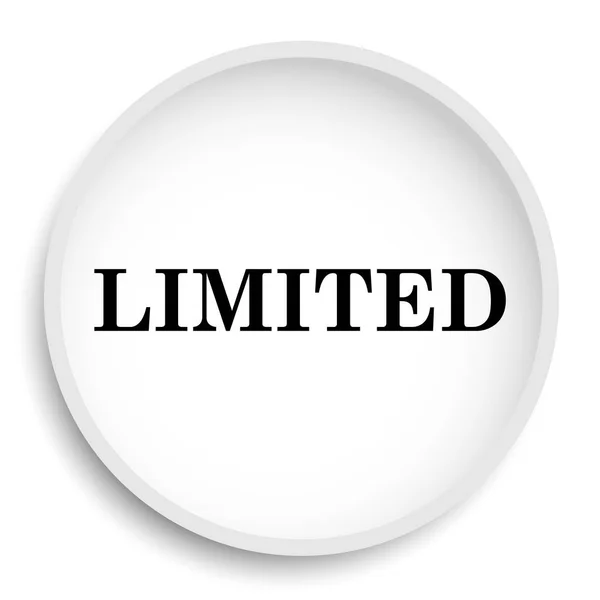 Limited Icon Limited Website Button White Background — Stock Photo, Image