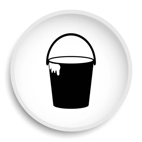 Bucket Icon Bucket Website Button White Background — Stock Photo, Image