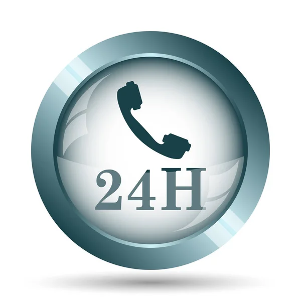 24h telefoonpictogram — Stockfoto