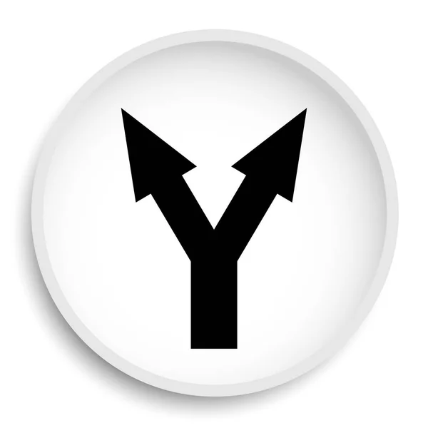 Icono de flecha dividida — Foto de Stock