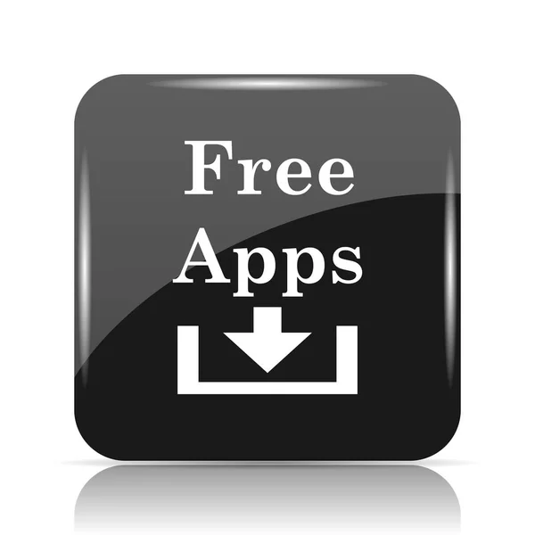 Free apps icon. Internet button on white background