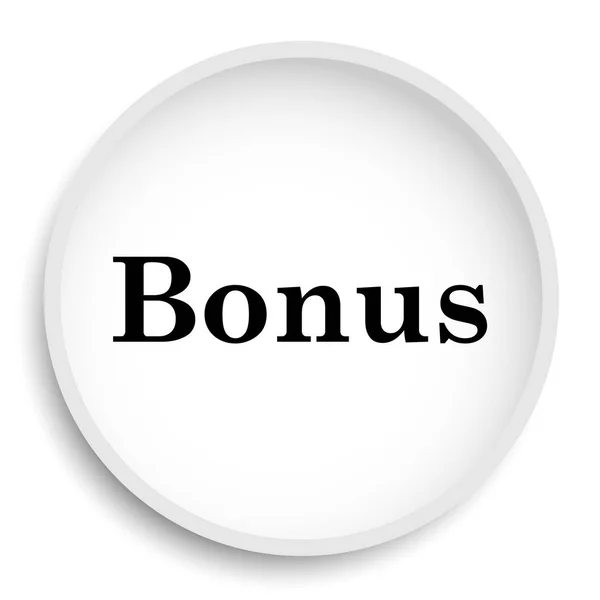 Ikona Bonus Bonusové Stránky Tlačítko Bílém Pozadí — Stock fotografie