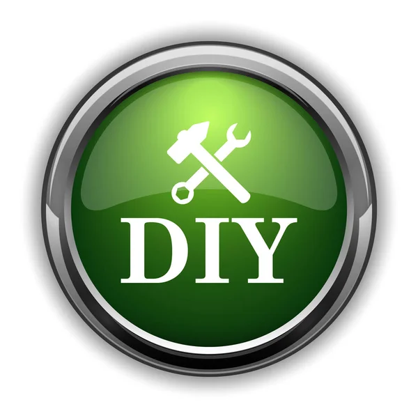 Diy Diy 网站按钮白色背景 — 图库照片