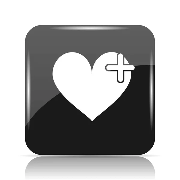 Corazón con icono de cruz —  Fotos de Stock