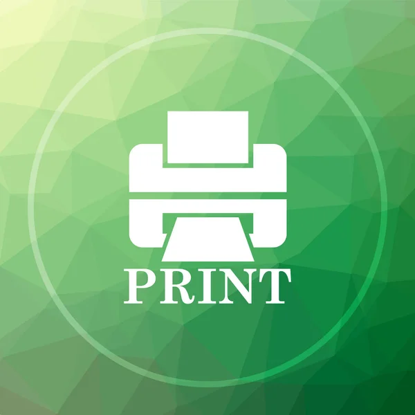 Impresora con palabra icono PRINT — Foto de Stock