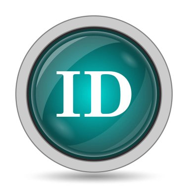 ID simgesi, beyaz arka plan üzerinde Web sitesi düğmesini