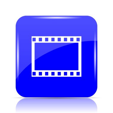 Fotoğraf mavi kutsal kişilerin resmi web sitesi düğme beyaz arka plan üzerinde