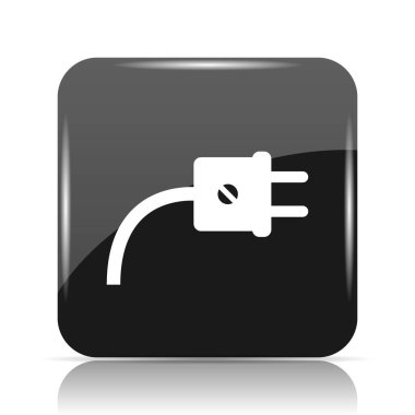 Tak simgesi. Beyaz arka plan üzerinde Internet düğmesi