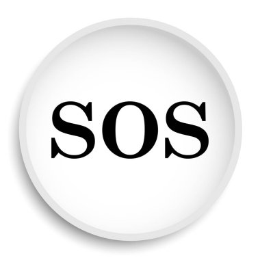 Sos simgesi. Beyaz zemin üzerine sos Web sitesi düğmesini. 
