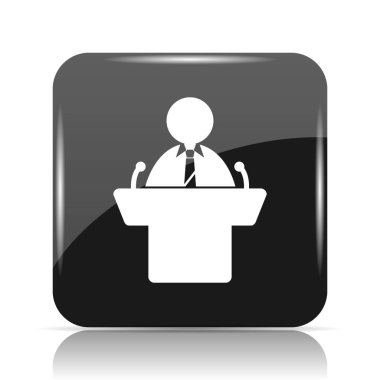 Hoparlör simgesi. Beyaz arka plan üzerinde Internet düğmesi