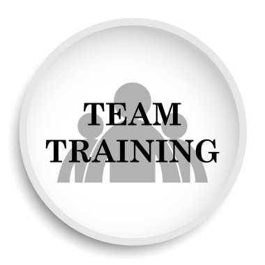 Takım eğitim kutsal kişilerin resmi web sitesi düğme beyaz arka plan üzerinde.