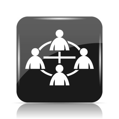 İletişim simgesi. Beyaz arka plan üzerinde Internet düğmesi