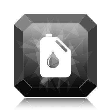 Petrol kutsal kişilerin resmi, siyah Web sitesi düğme beyaz arka plan üzerinde olabilir