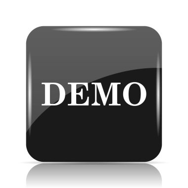 Demo simgesi. Beyaz arka plan üzerinde Internet düğmesi