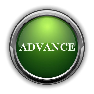 Önceden simgesi. Beyaz arka plan üzerinde Web sitesi düğmesini ilerlemek