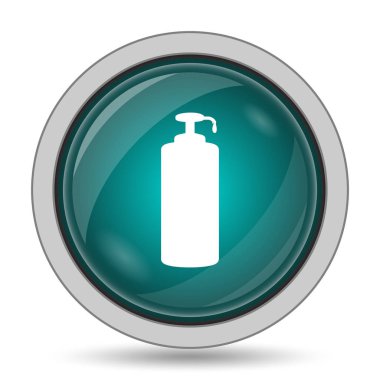 Sabun kutsal kişilerin resmi, beyaz arka plan üzerinde Web sitesi düğmesini