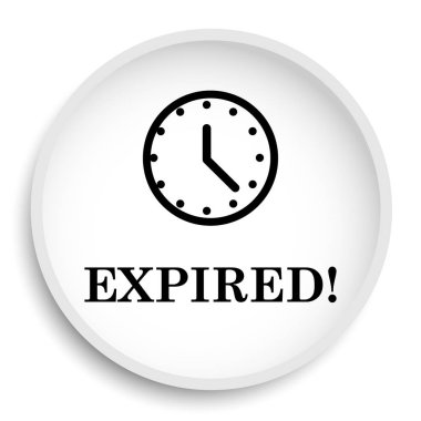 Kutsal kişilerin resmi web sitesi düğme beyaz arka plan üzerinde süresi.