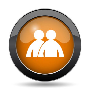 Forum simgesi. Beyaz arka plan üzerinde Forum Web sitesi düğmesini
