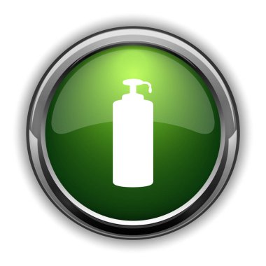 Sabun simgesi. SOAP Web sitesi düğmesini beyaz arka plan üzerinde