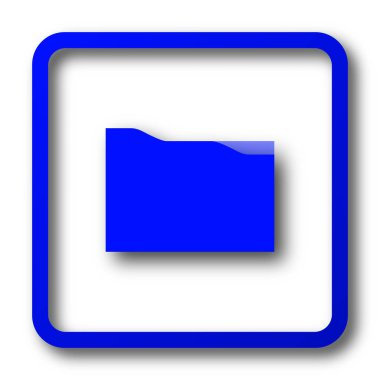 Klasör simgesi. Beyaz arka plan üzerinde klasör Web sitesi düğmesini.