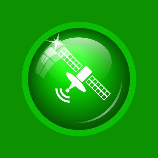 Icône Antenne Bouton Internet Sur Fond Vert — Photo