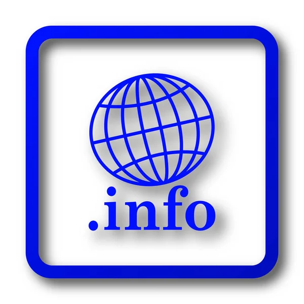 Icona Info Info Pulsante Del Sito Web Sfondo Bianco — Foto Stock