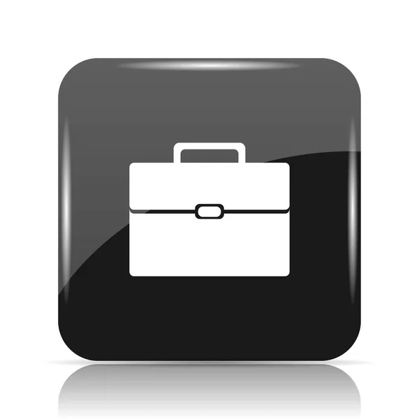 ブリーフケース アイコン 白い背景の上のインター ネット ボタン — ストック写真