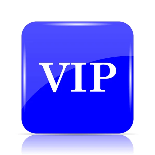 Vip Pictogram Blauwe Website Knop Witte Achtergrond — Stockfoto