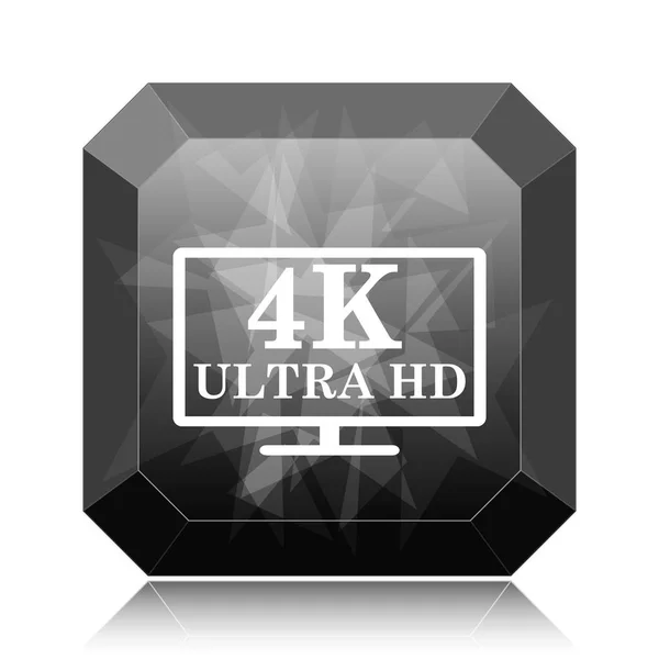 Ultra Pictogram Zwarte Website Knop Witte Achtergrond — Stockfoto