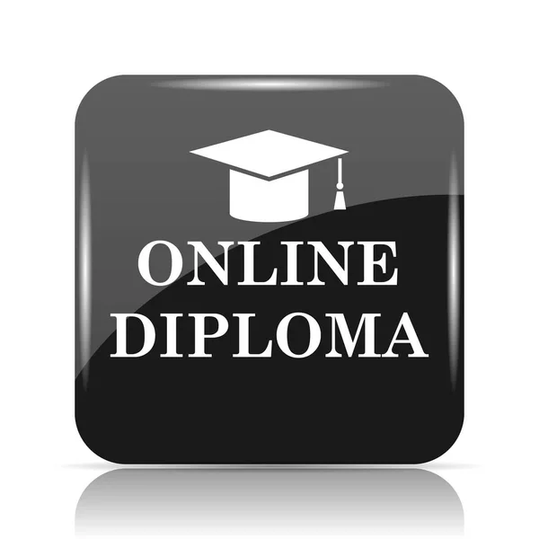 Online diploma icon — Stock Photo, Image