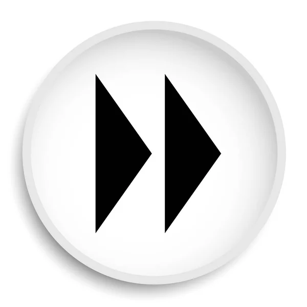 Fast forward sign icon. Fast forward sign website button on white background.