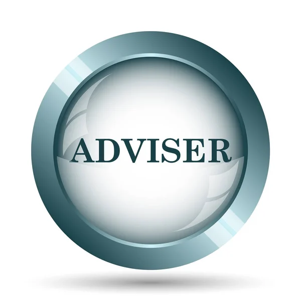 Adviser Icon Internet Button White Background — Stock Photo, Image