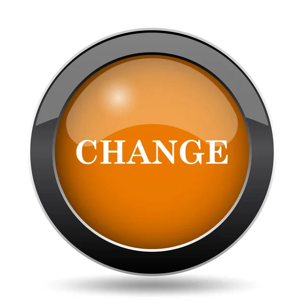Изменить Иконку Изменить Сайт Кнопку Белом Фоне — стоковое фото