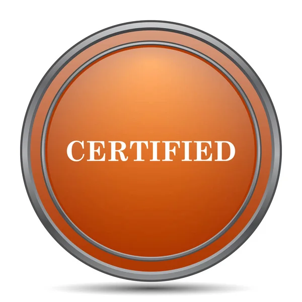Сертифицированный значок — стоковое фото