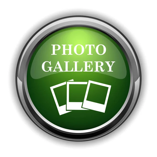 Ikone Der Fotogalerie Foto Galerie Website Taste Auf Weißem Hintergrund — Stockfoto