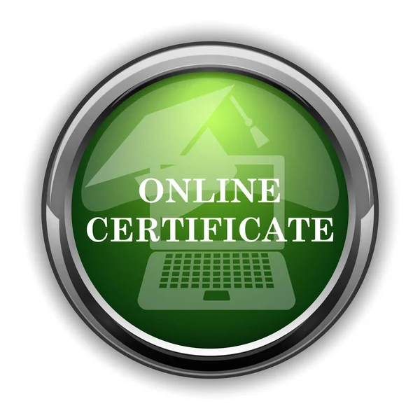 Certificado en línea icon0 — Foto de Stock