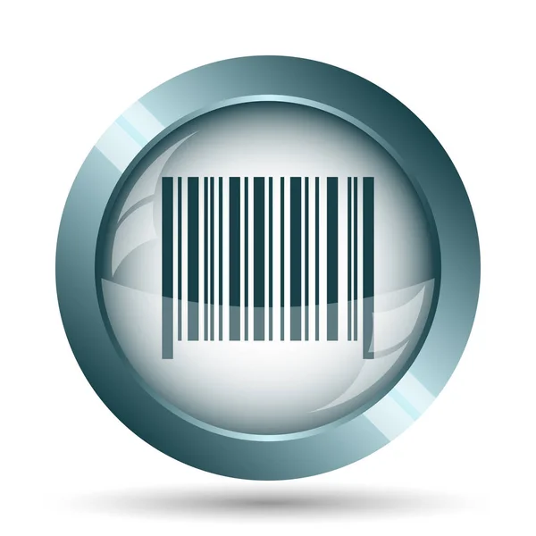 Barcode Icon Internet Button White Background — Stock Photo, Image